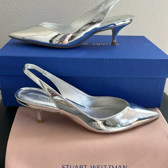New in Box. Stuart Weitzman Eva 50 Slingback Heels. Size 6. - Picture 10 of 10
